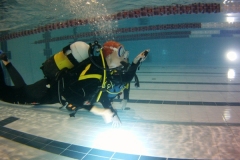  Pierwsze nurkowania na basenie AWF :)